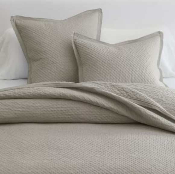 Pottery Barn Bedding Pottery Barn Cotton Melange Quilted Sham King